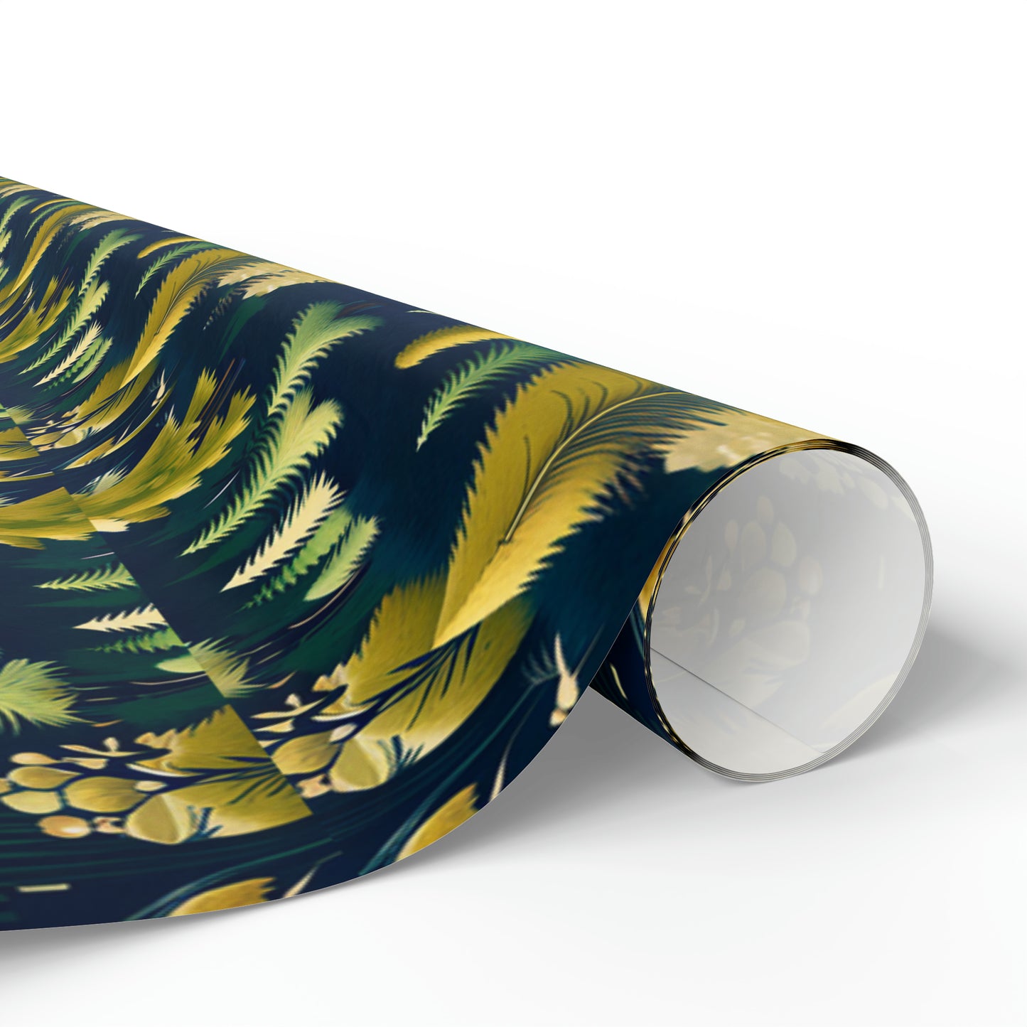 Navy Vintage Pine Tree Gift Wrap Paper, 1920 Collection