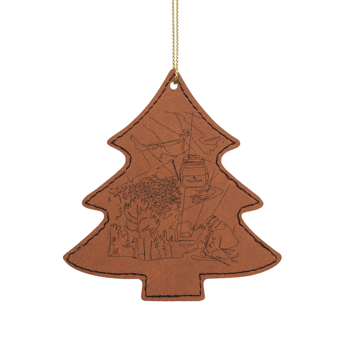 Leatherette Ornament, 3 Shapes (Engraving)