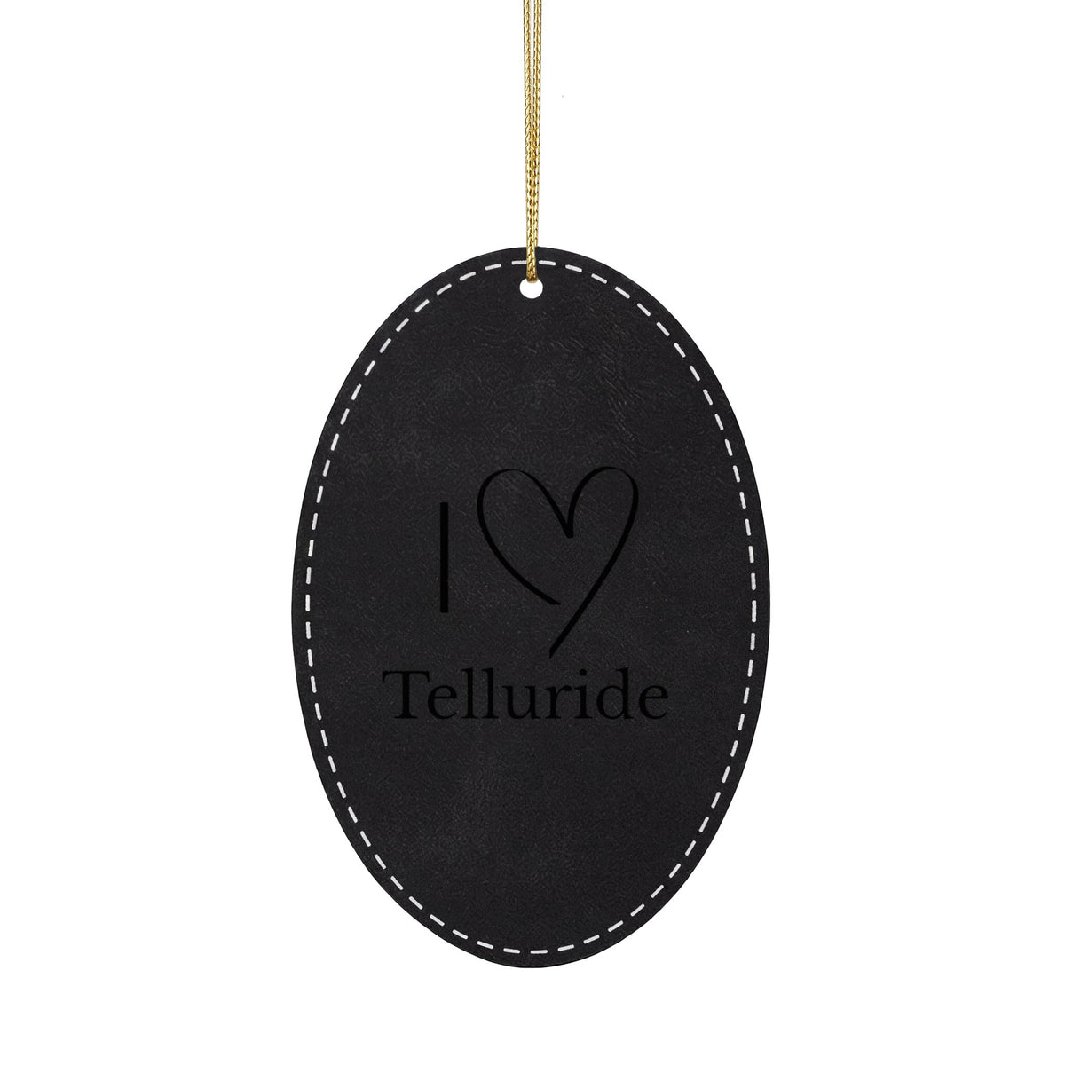 Leatherette Ornament, 3 Shapes (Engraving)