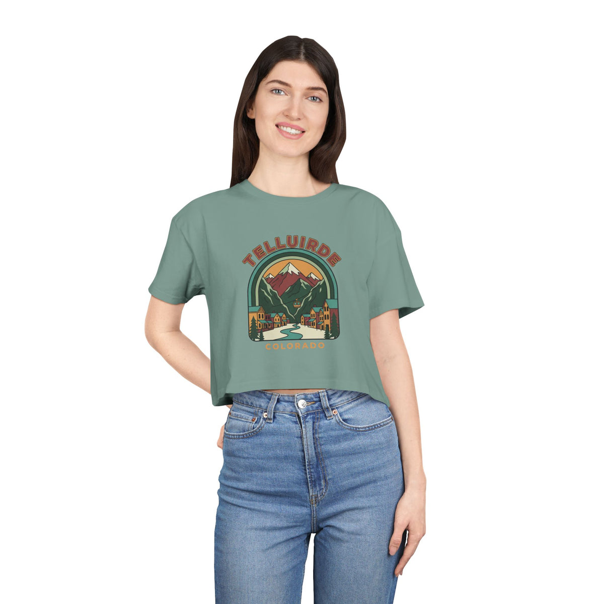 Telluride Colorado Crop Tee
