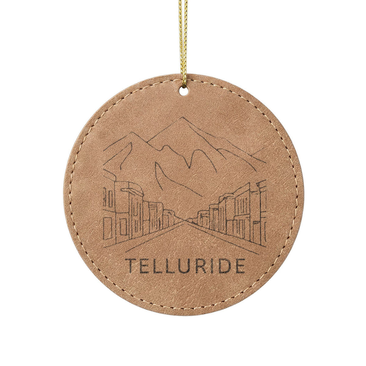 Leatherette Ornament, 3 Shapes (Engraving)