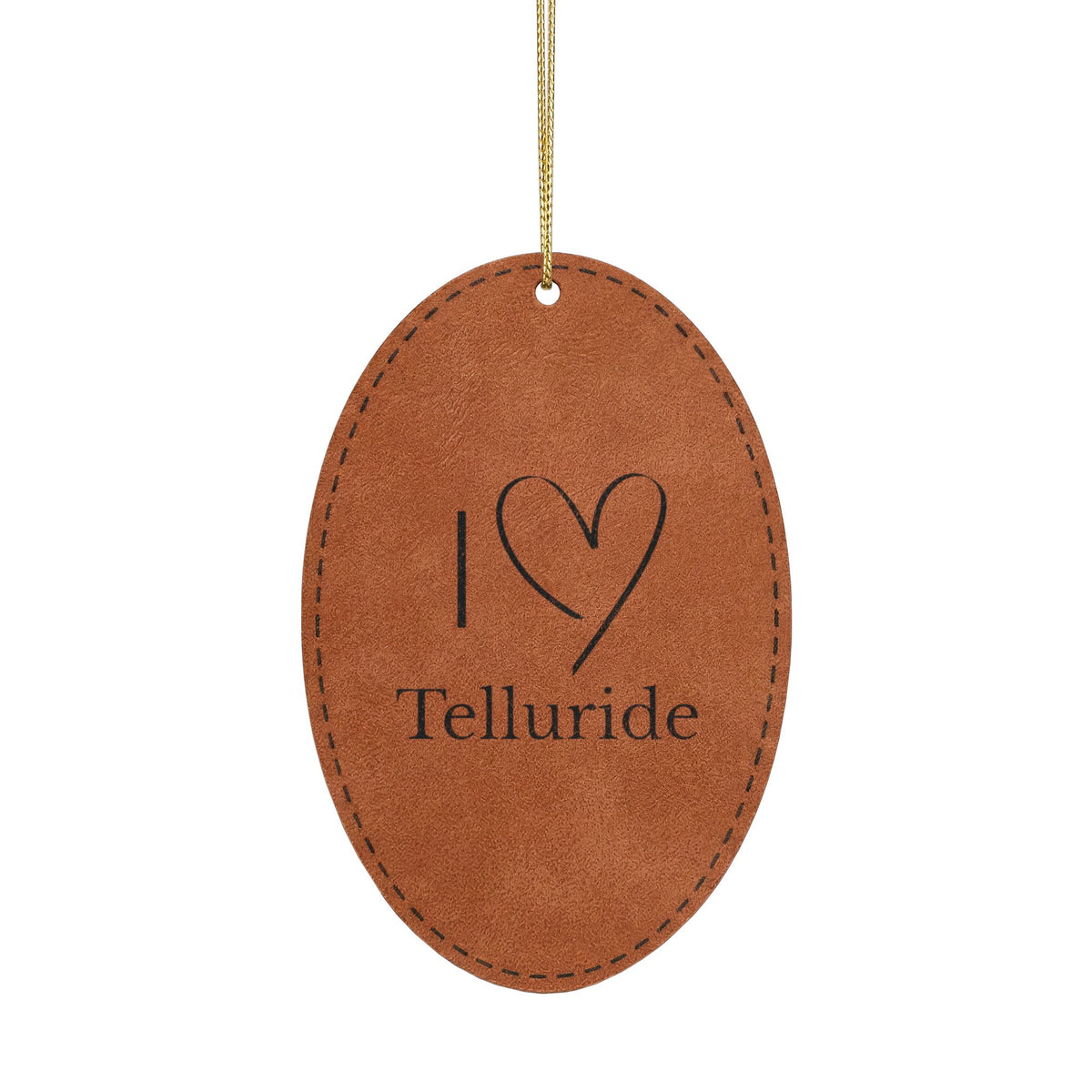 Leatherette Ornament, 3 Shapes (Engraving)