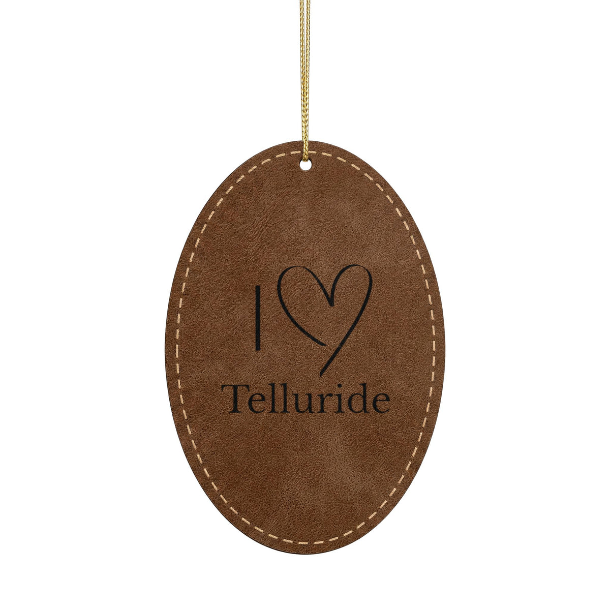Leatherette Ornament, 3 Shapes (Engraving)