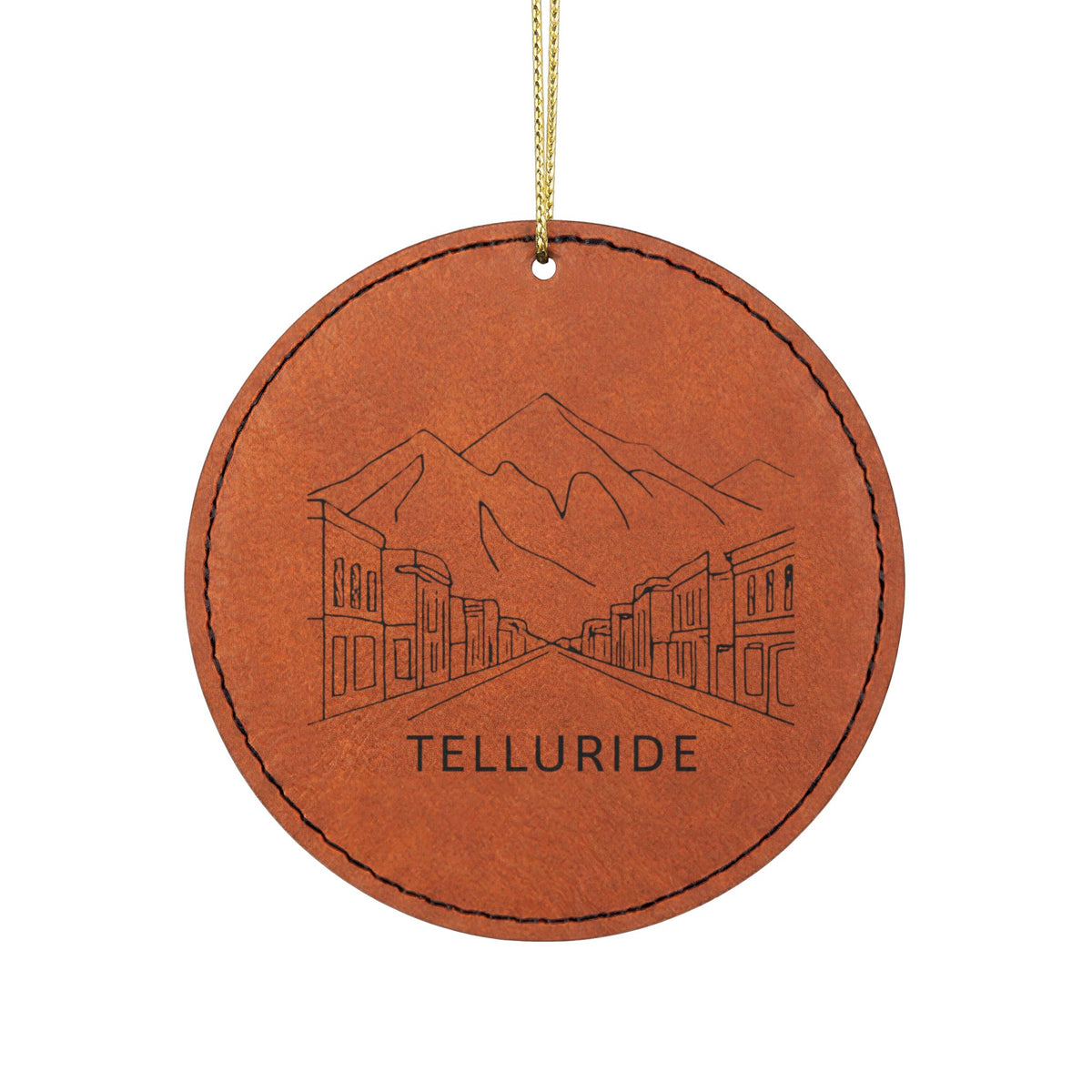 Leatherette Ornament, 3 Shapes (Engraving)