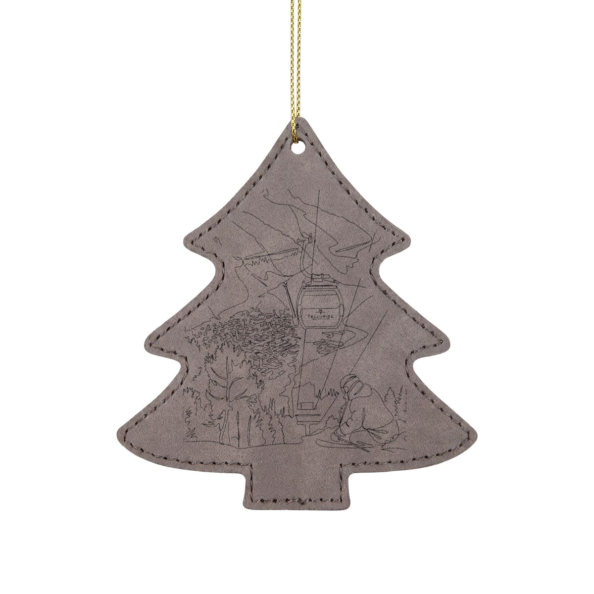 Leatherette Ornament, 3 Shapes (Engraving)