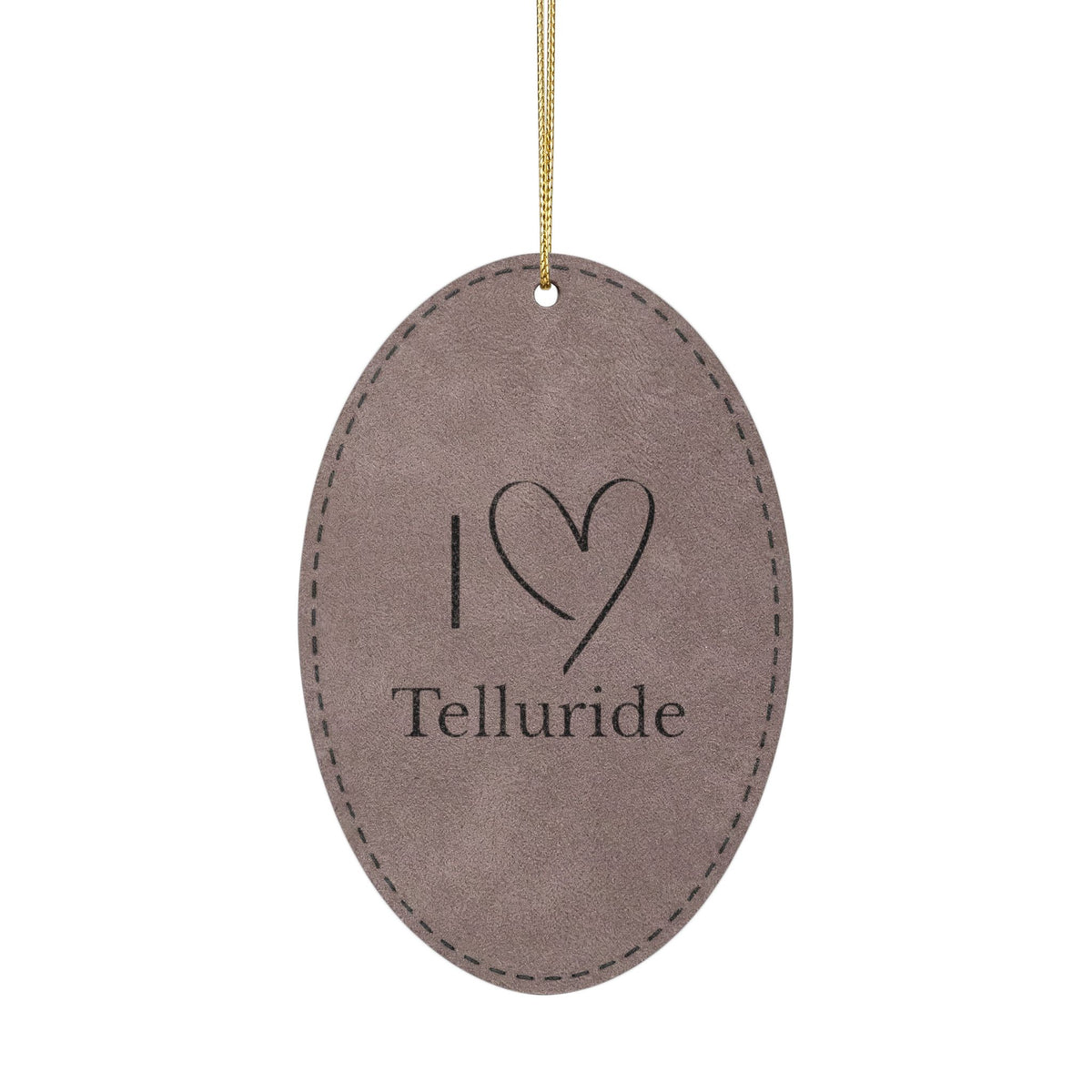 Leatherette Ornament, 3 Shapes (Engraving)