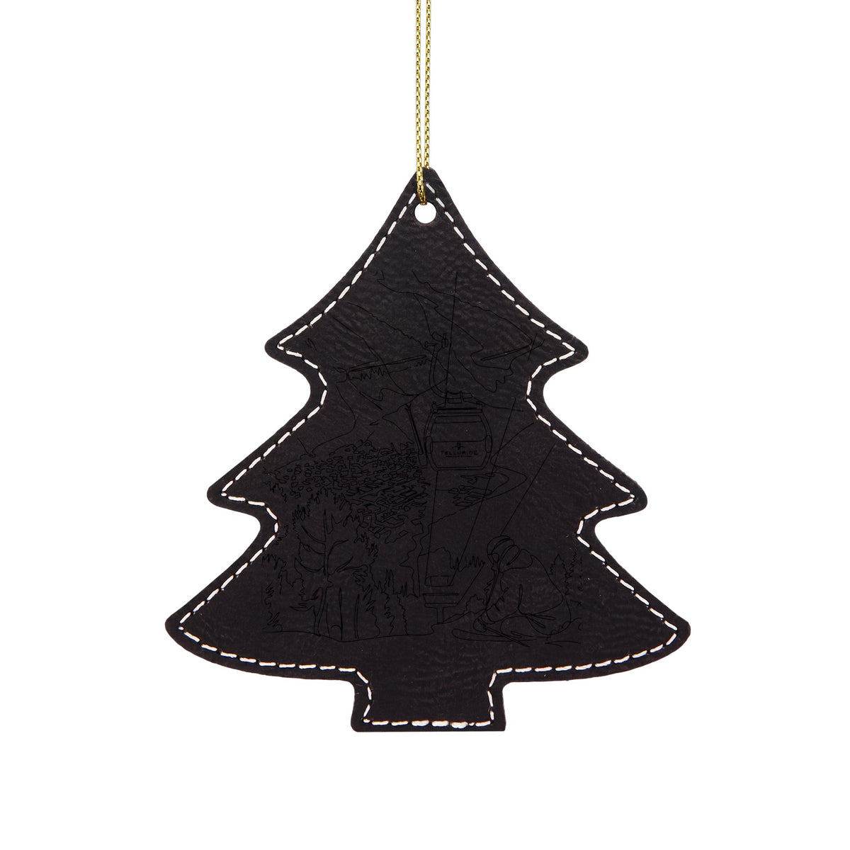 Leatherette Ornament, 3 Shapes (Engraving)