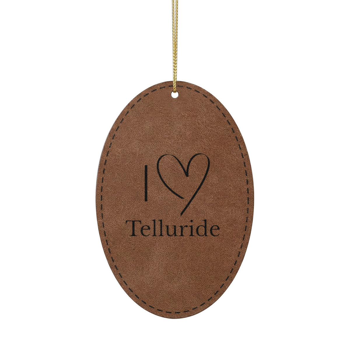 Leatherette Ornament, 3 Shapes (Engraving)