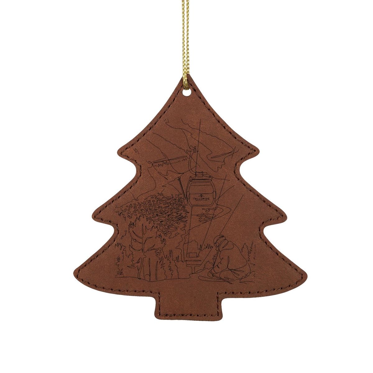 Leatherette Ornament, 3 Shapes (Engraving)