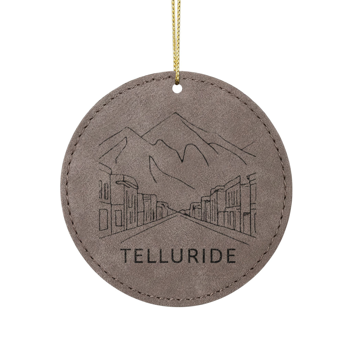 Leatherette Ornament, 3 Shapes (Engraving)