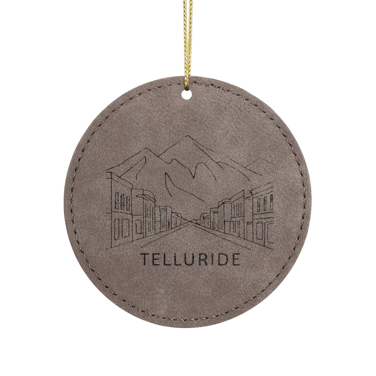 Leatherette Ornament, 3 Shapes (Engraving)