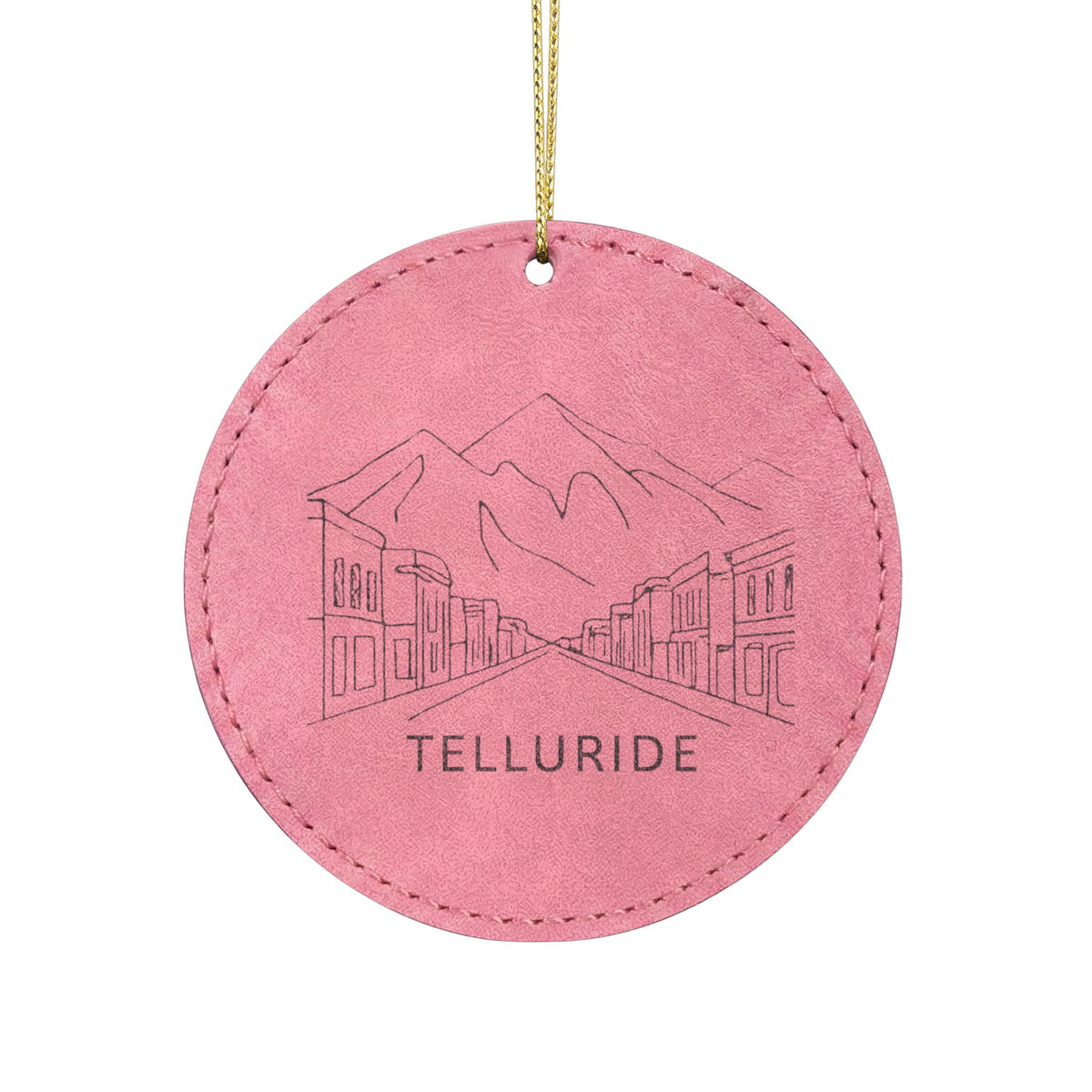 Leatherette Ornament, 3 Shapes (Engraving)
