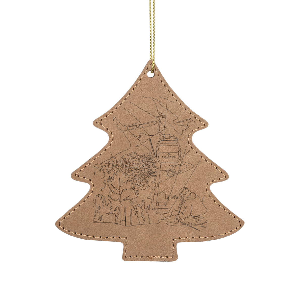 Leatherette Ornament, 3 Shapes (Engraving)