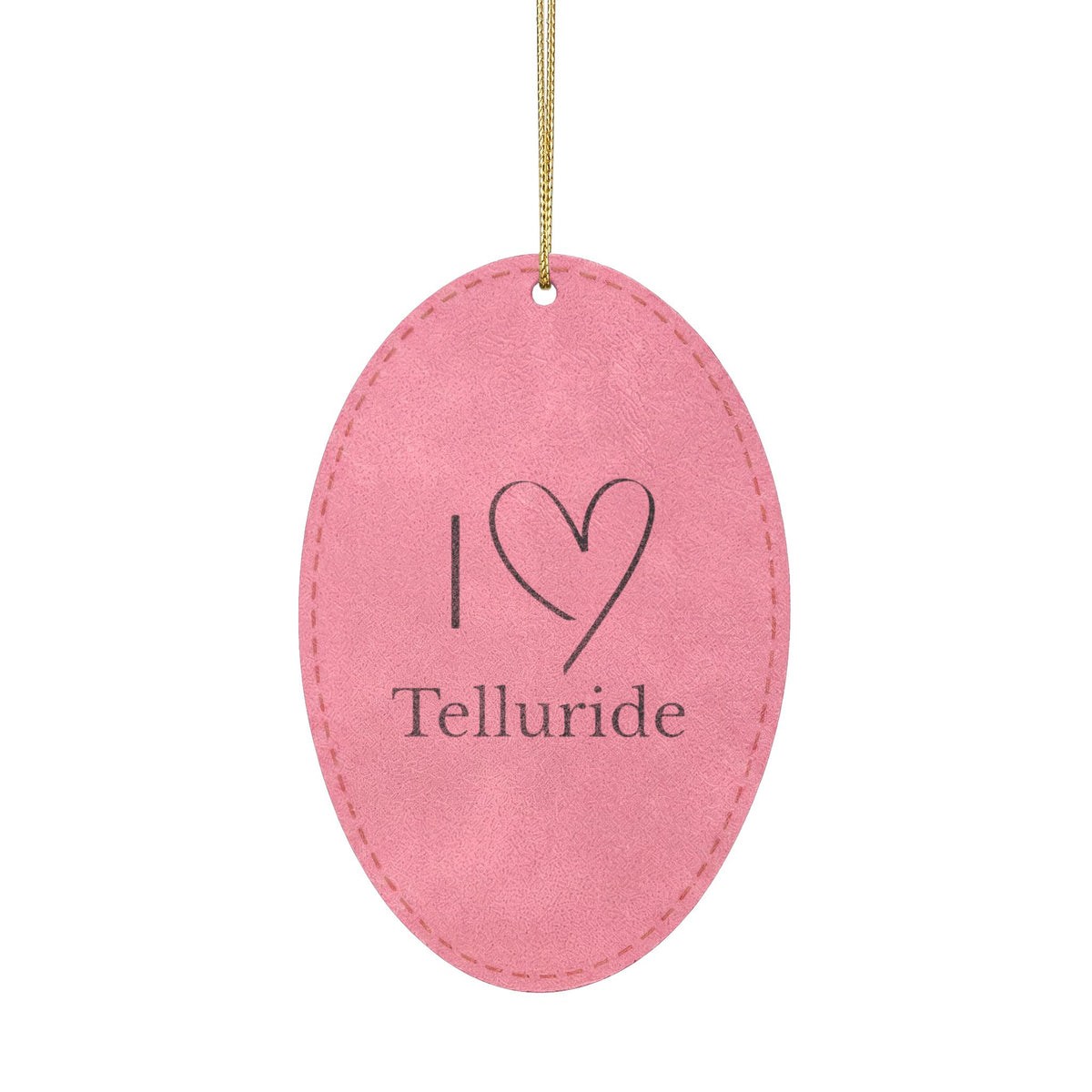 Leatherette Ornament, 3 Shapes (Engraving)
