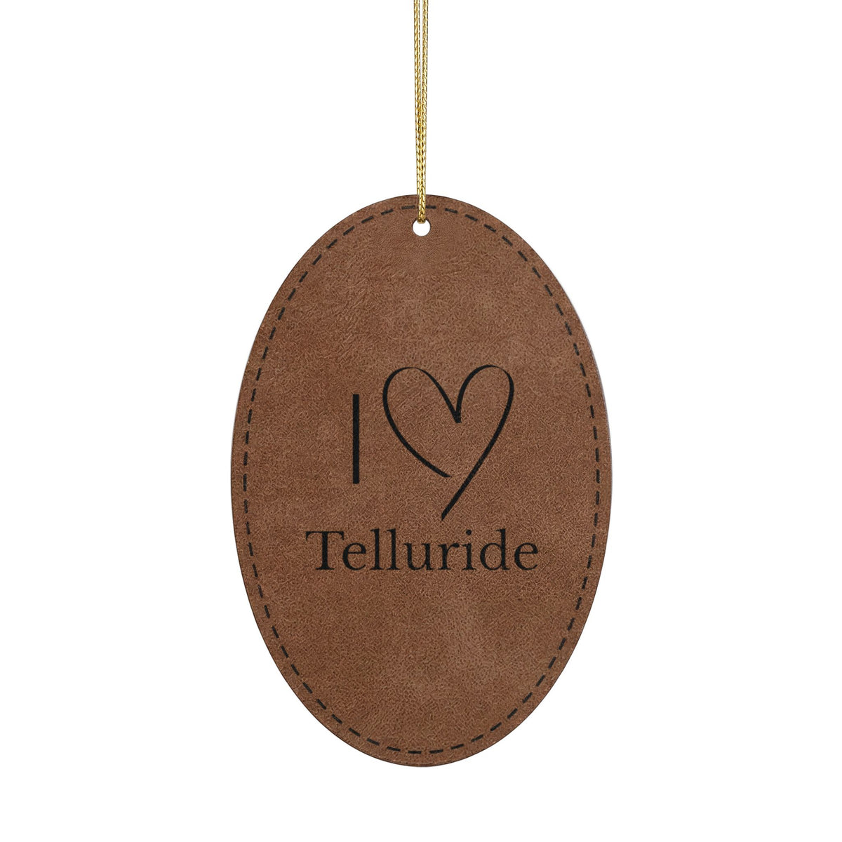 Leatherette Ornament, 3 Shapes (Engraving)
