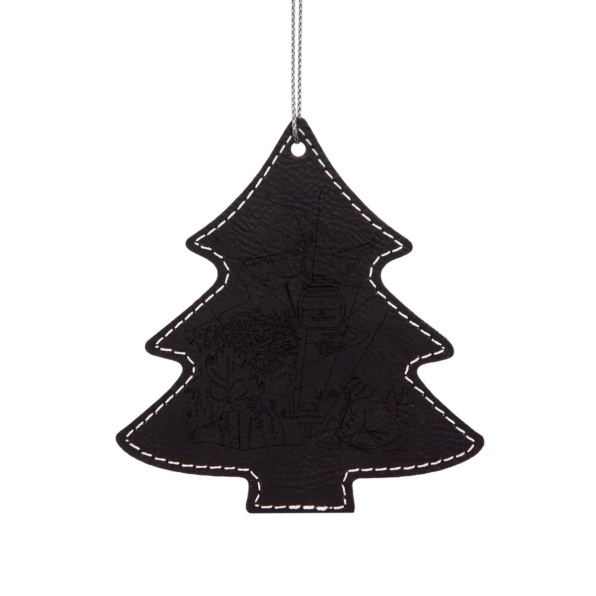 Leatherette Ornament, 3 Shapes (Engraving)