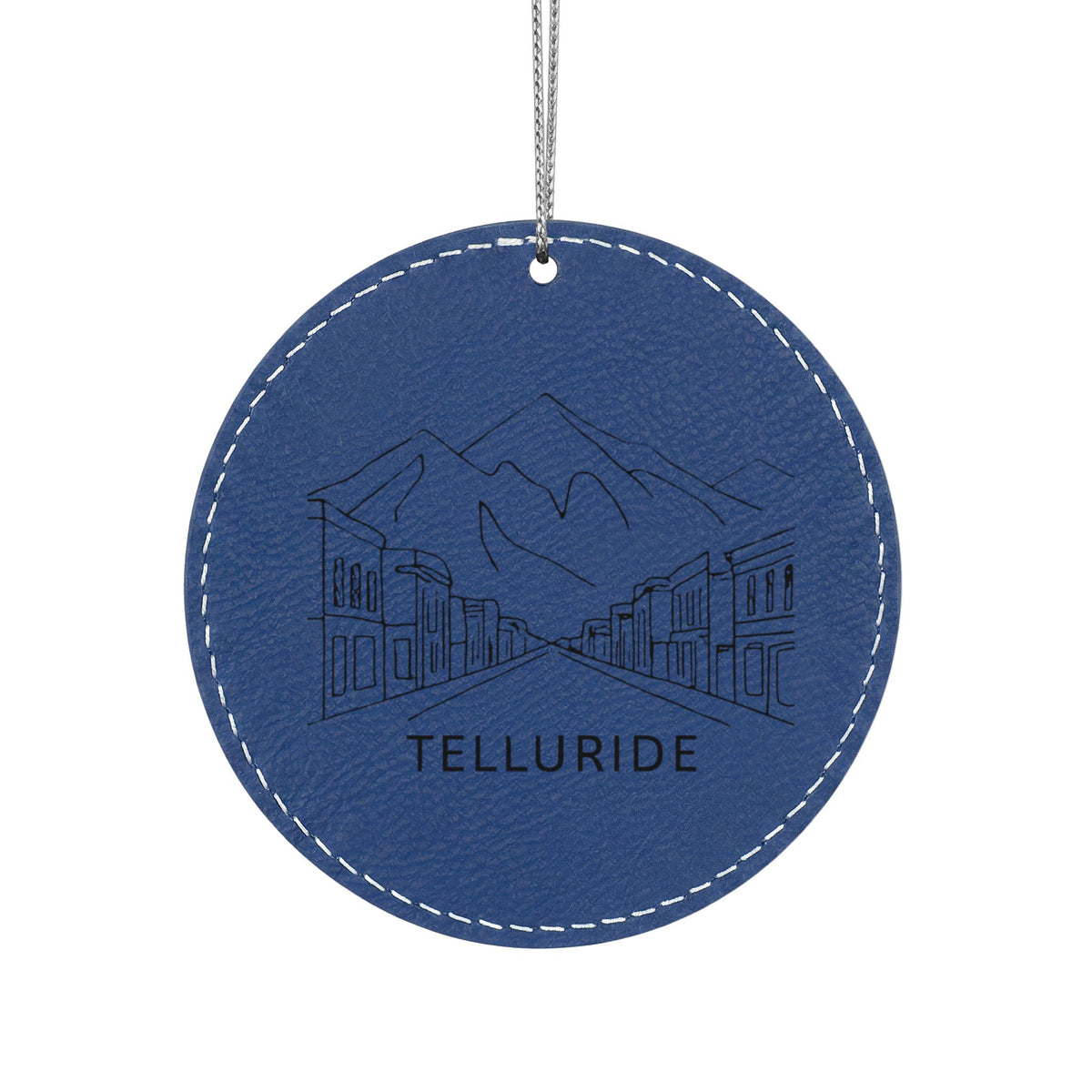 Leatherette Ornament, 3 Shapes (Engraving)