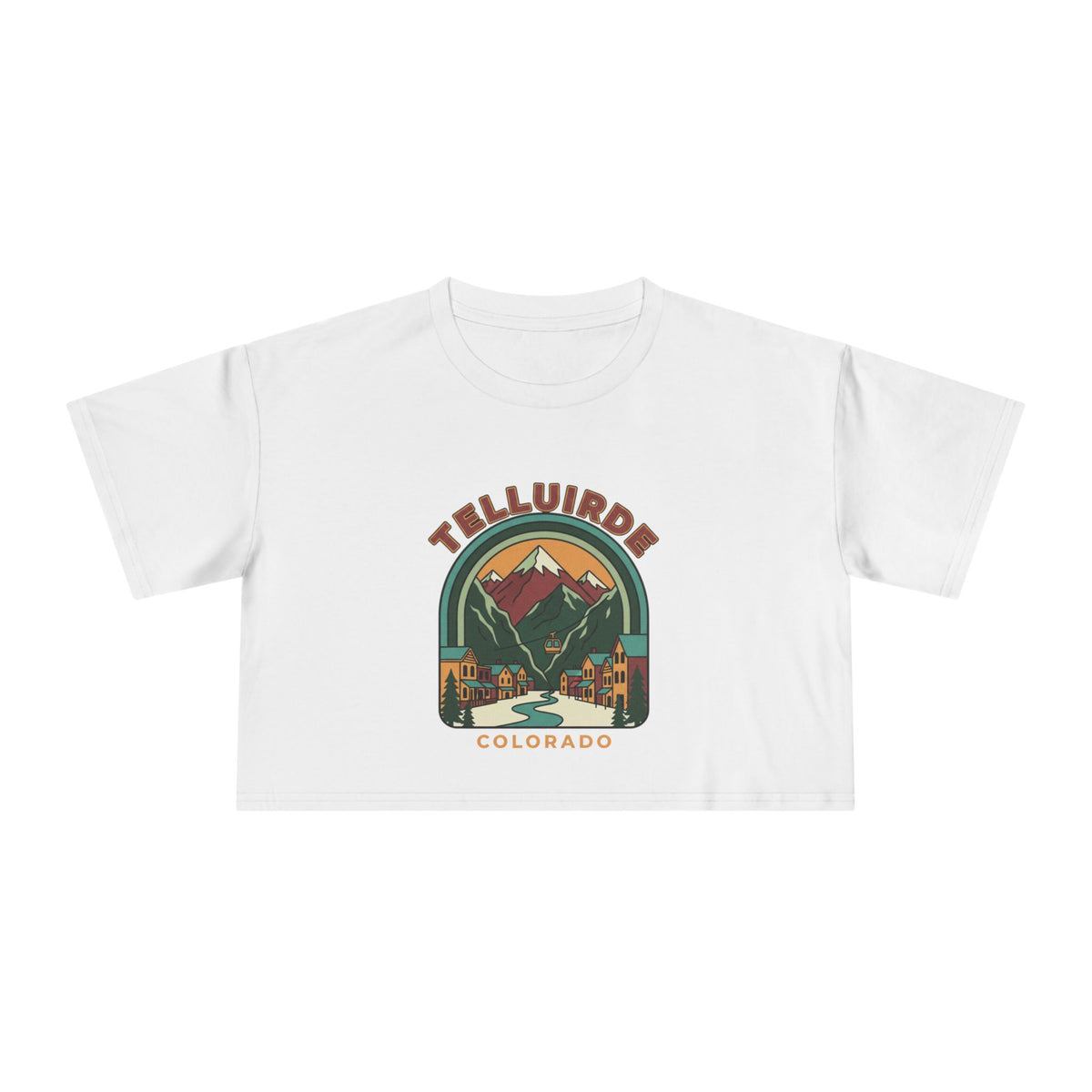 Telluride Colorado Crop Tee