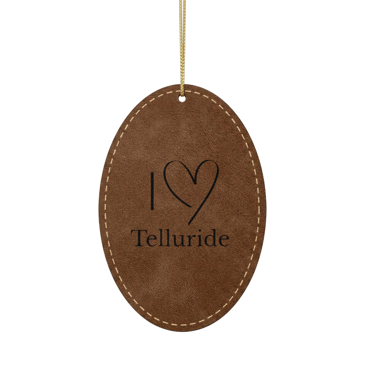 Leatherette Ornament, 3 Shapes (Engraving)