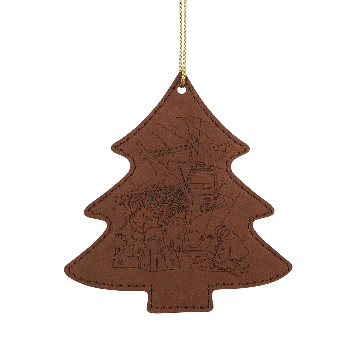 Leatherette Ornament, 3 Shapes (Engraving)
