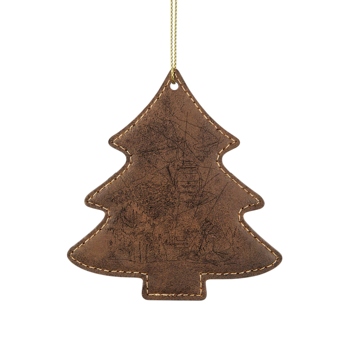 Leatherette Ornament, 3 Shapes (Engraving)