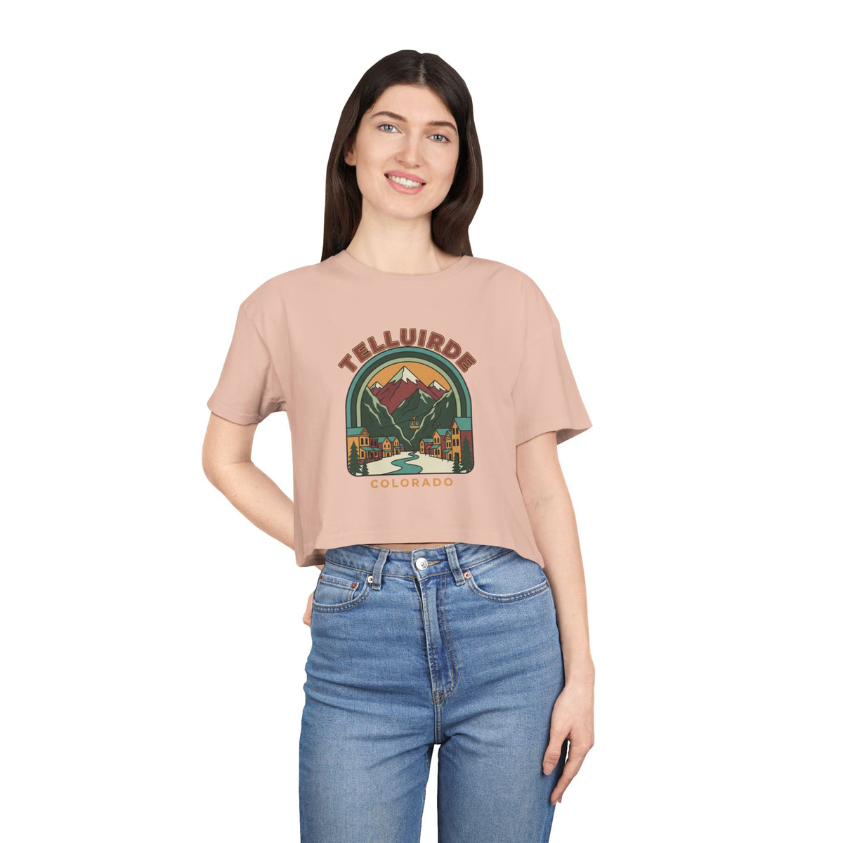 Telluride Colorado Crop Tee