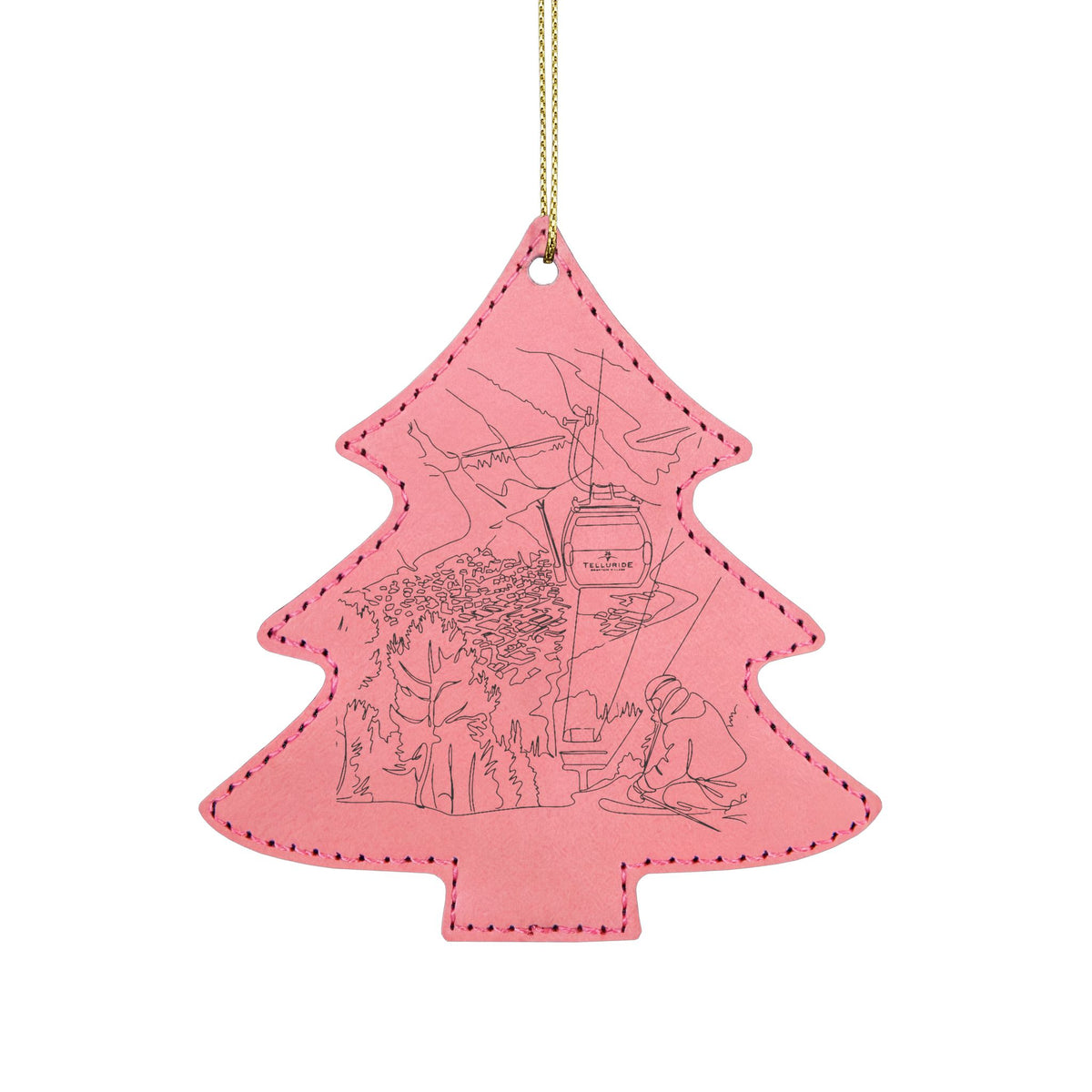 Leatherette Ornament, 3 Shapes (Engraving)