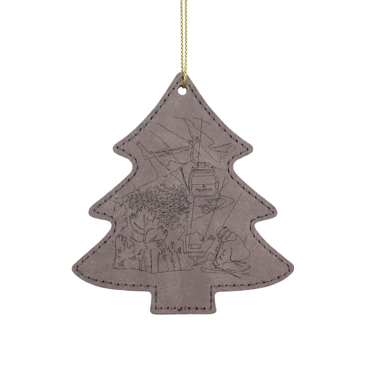 Leatherette Ornament, 3 Shapes (Engraving)