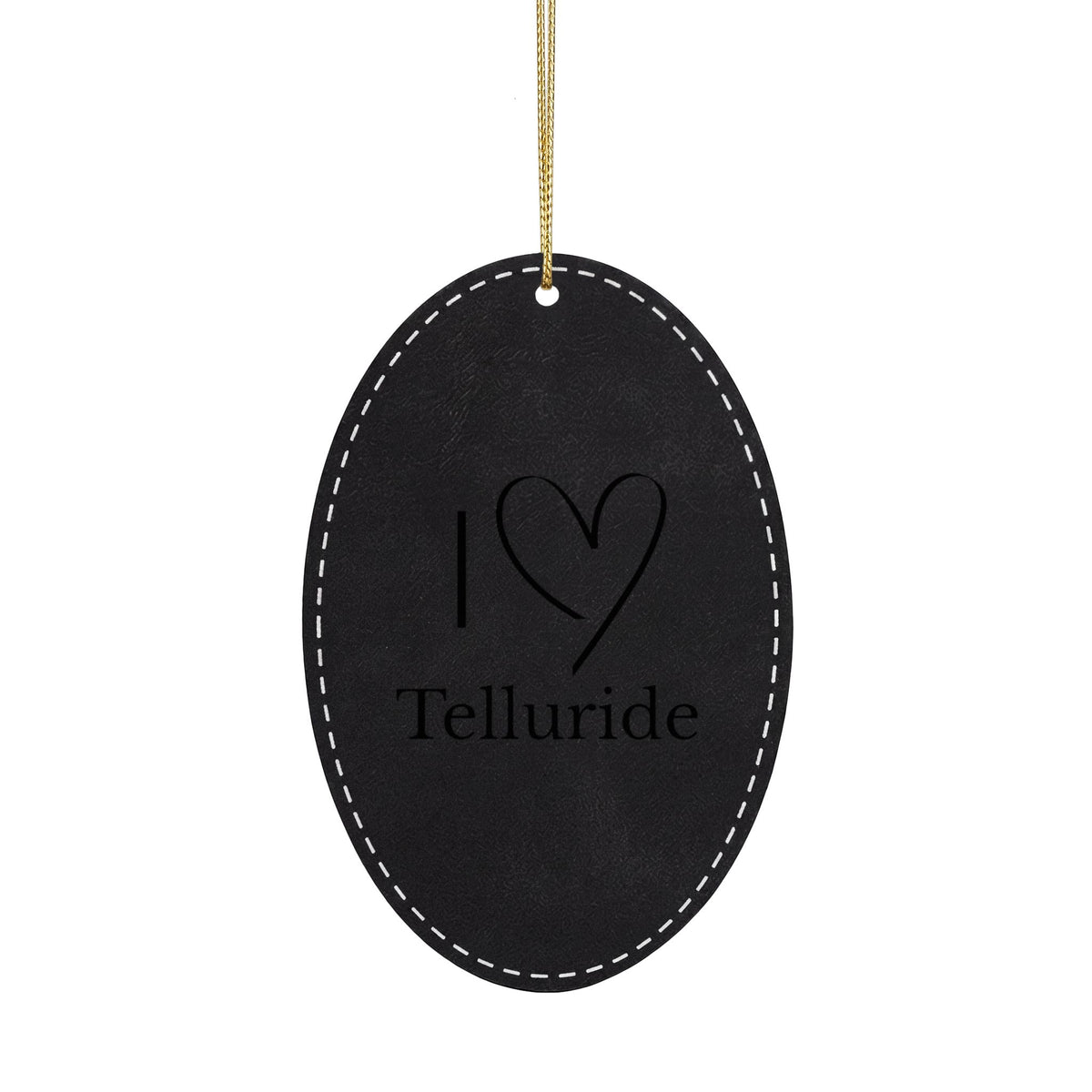 Leatherette Ornament, 3 Shapes (Engraving)