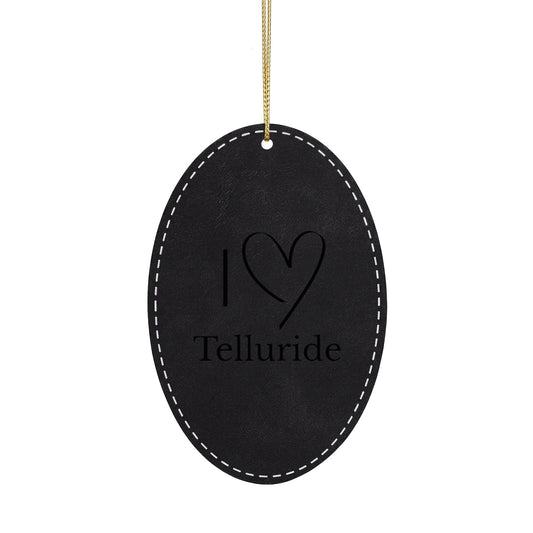 Leatherette Ornament, 3 Shapes (Engraving)