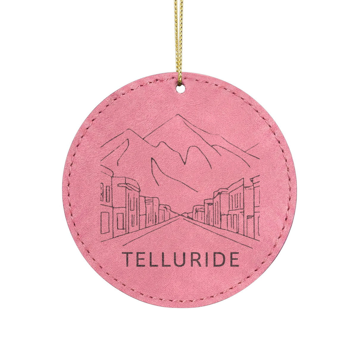 Leatherette Ornament, 3 Shapes (Engraving)