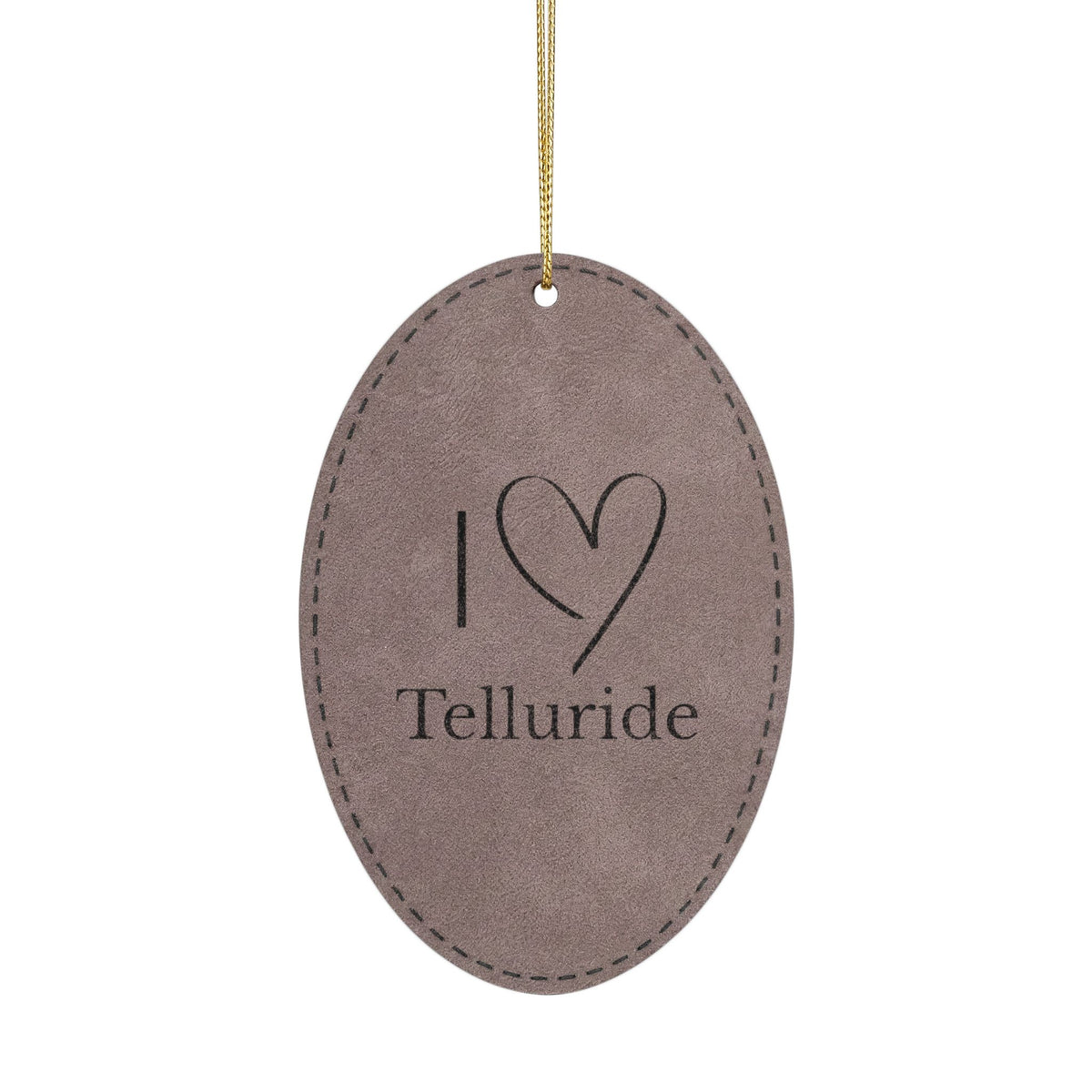 Leatherette Ornament, 3 Shapes (Engraving)