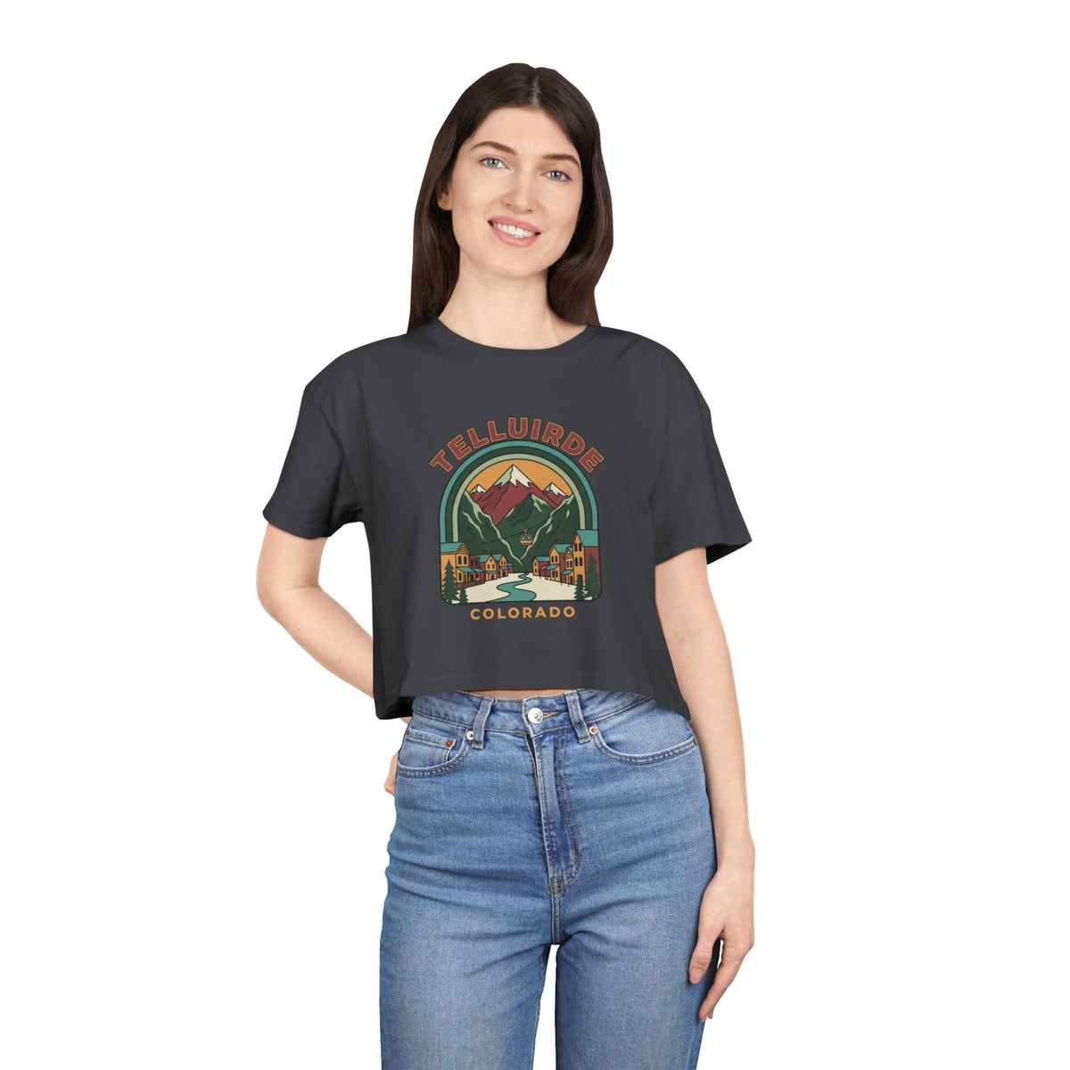 Telluride Colorado Crop Tee