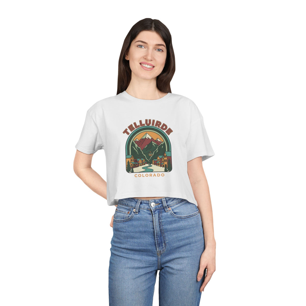 Telluride Colorado Crop Tee