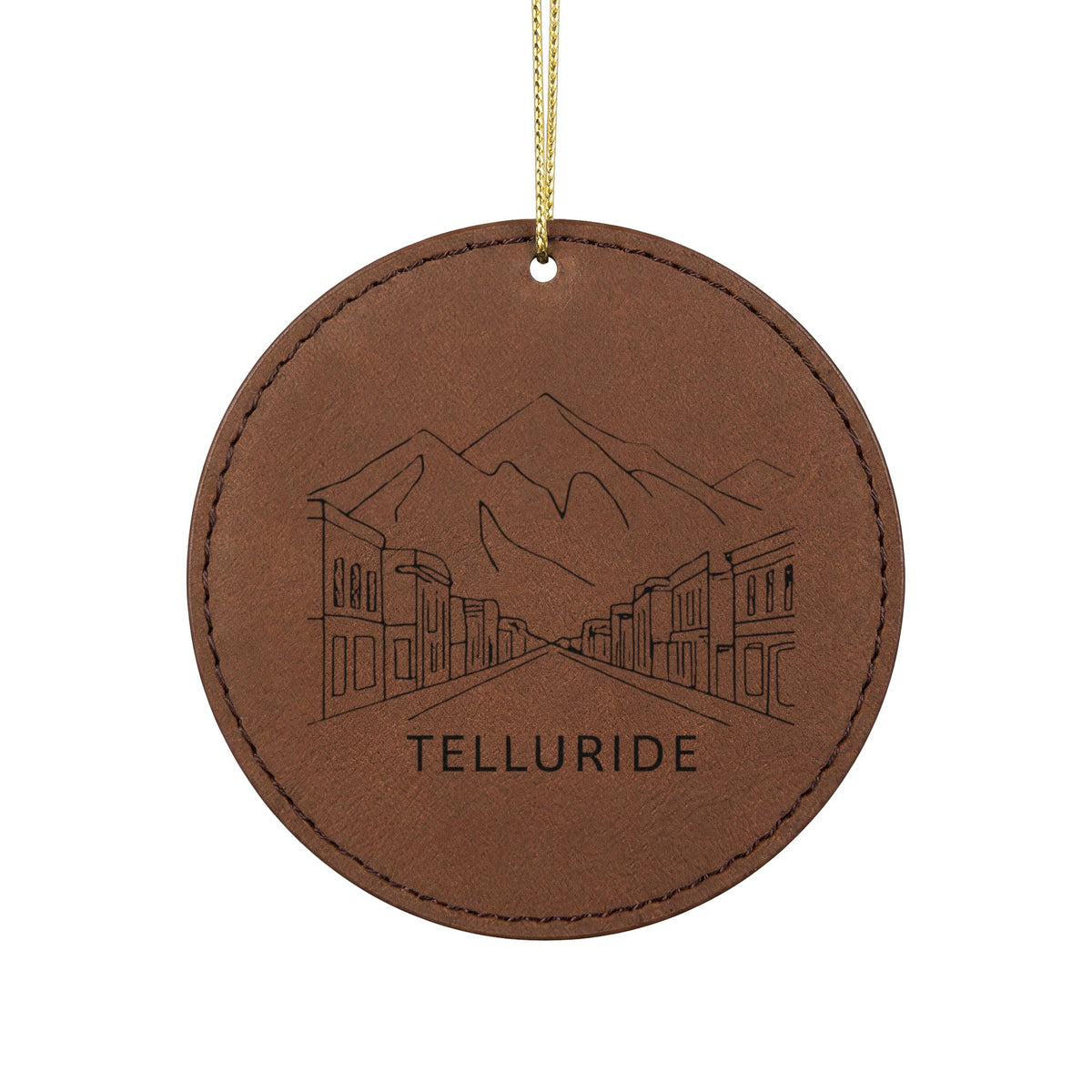 Leatherette Ornament, 3 Shapes (Engraving)