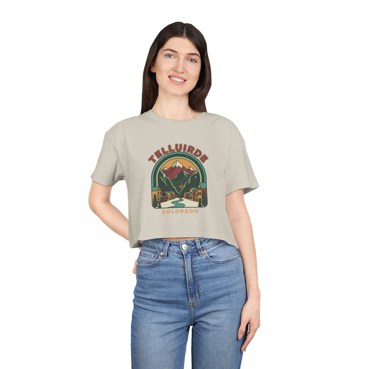 Telluride Colorado Crop Tee