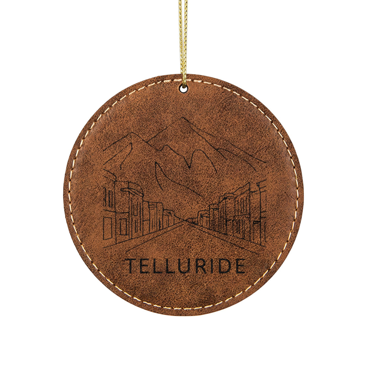 Leatherette Ornament, 3 Shapes (Engraving)