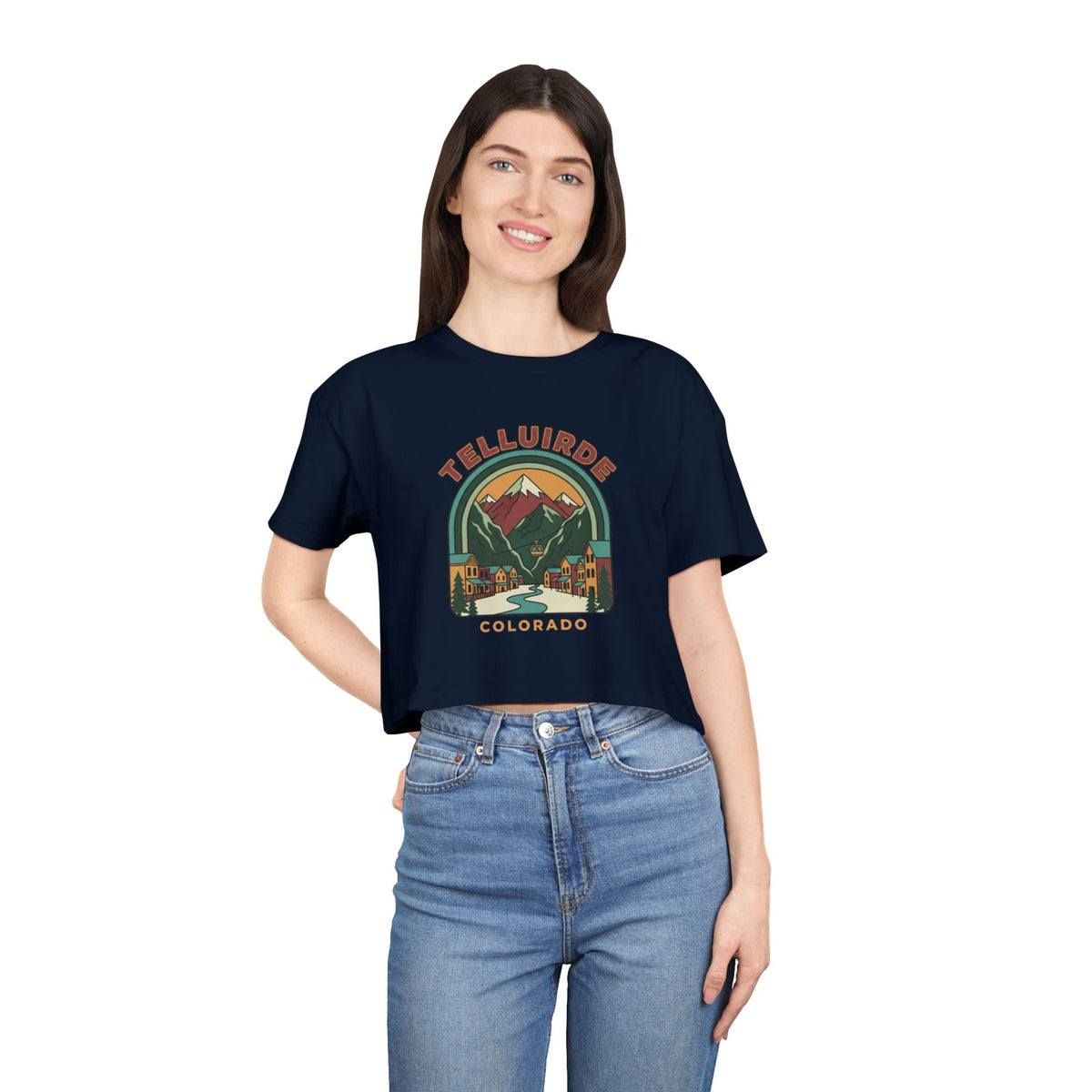 Telluride Colorado Crop Tee