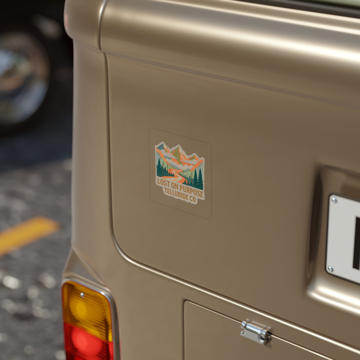 Transparent Outdoor Stickers, Die-Cut, 1pc