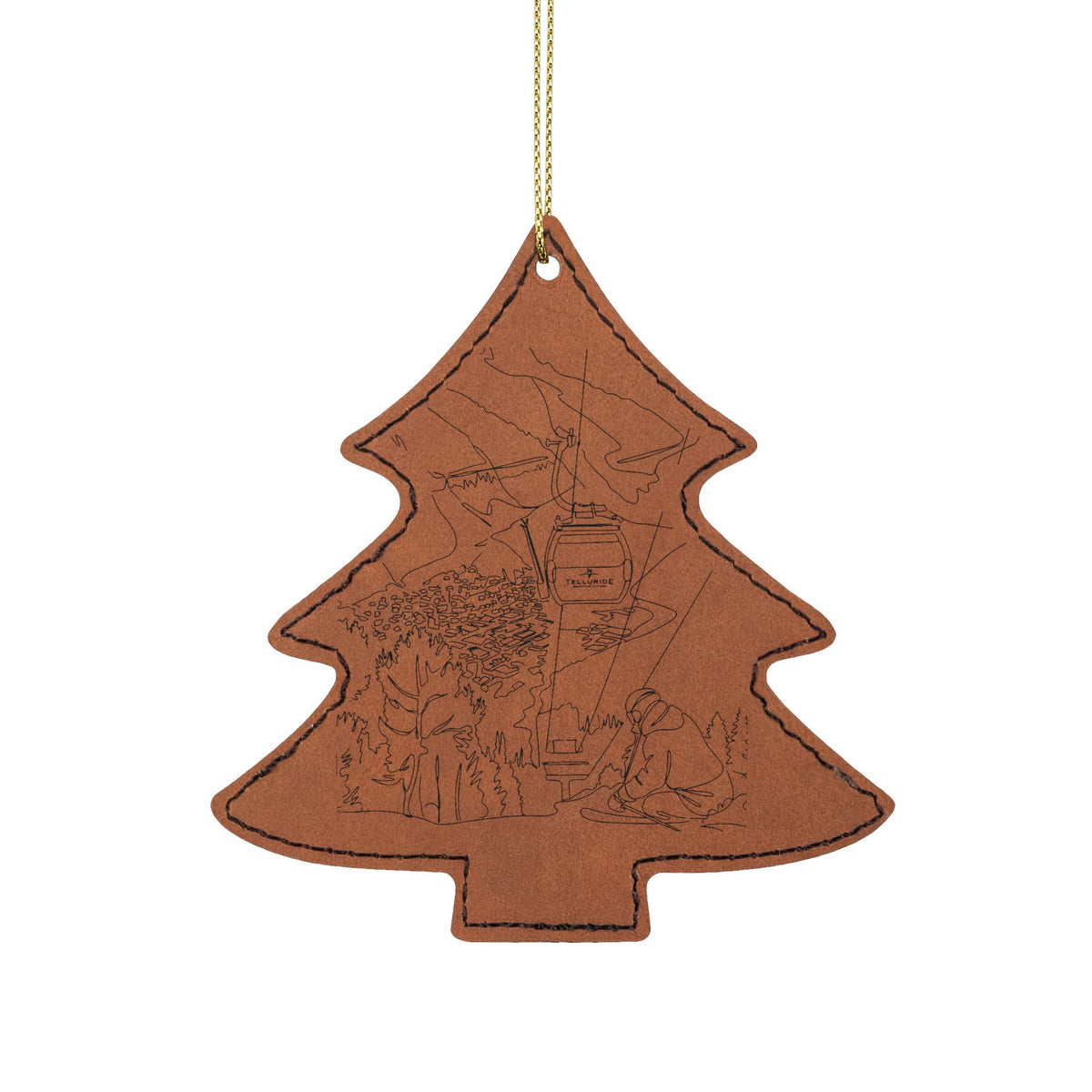 Leatherette Ornament, 3 Shapes (Engraving)