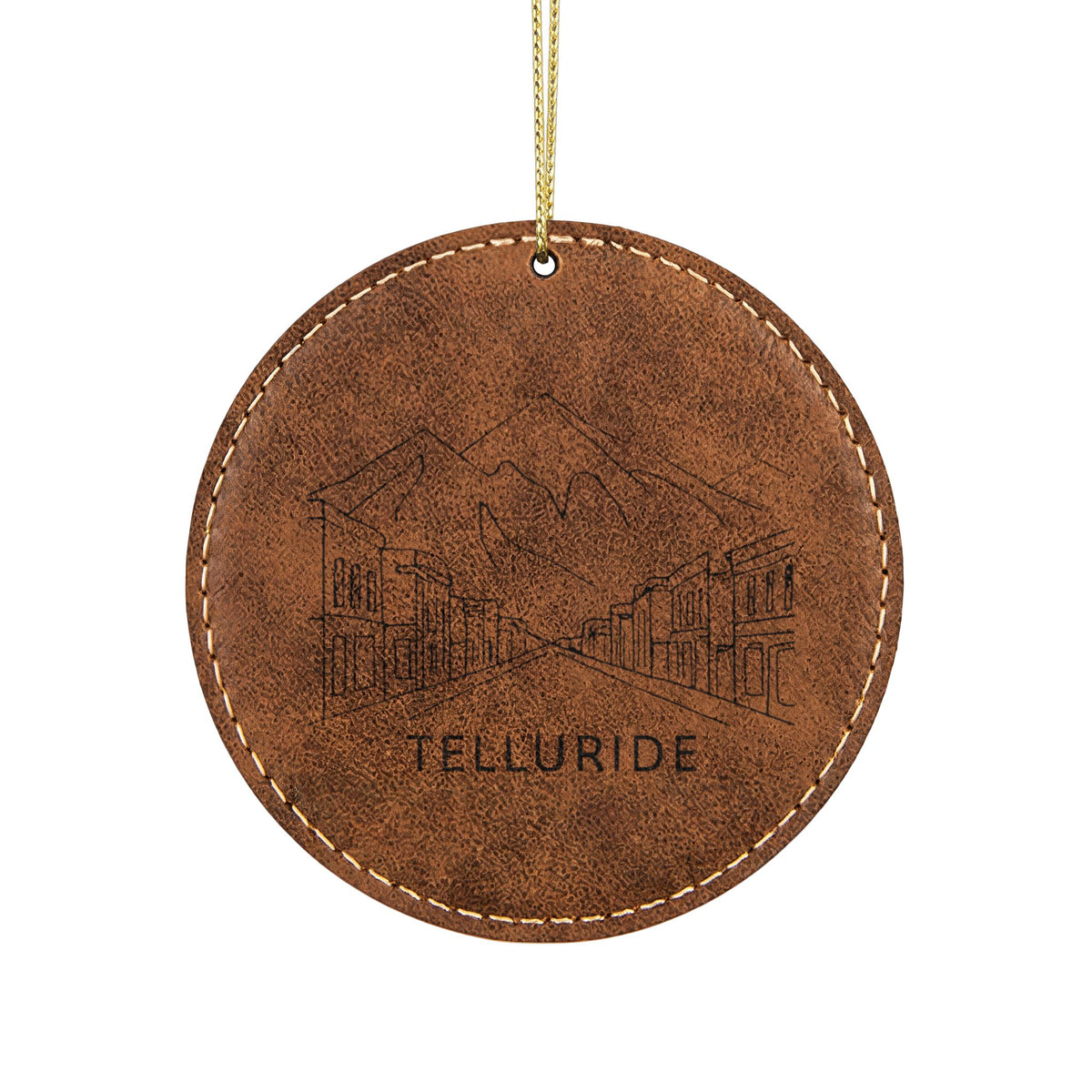 Leatherette Ornament, 3 Shapes (Engraving)