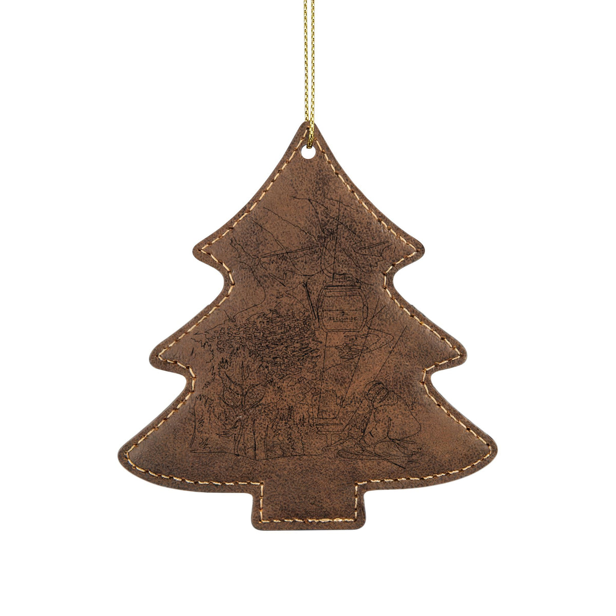 Leatherette Ornament, 3 Shapes (Engraving)