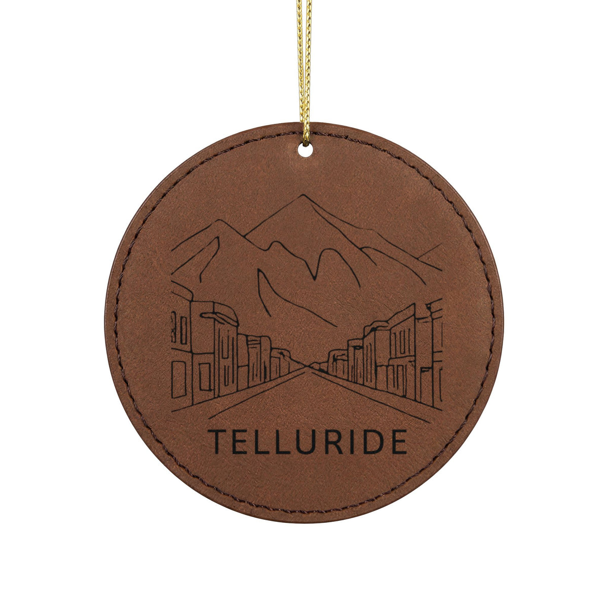 Leatherette Ornament, 3 Shapes (Engraving)