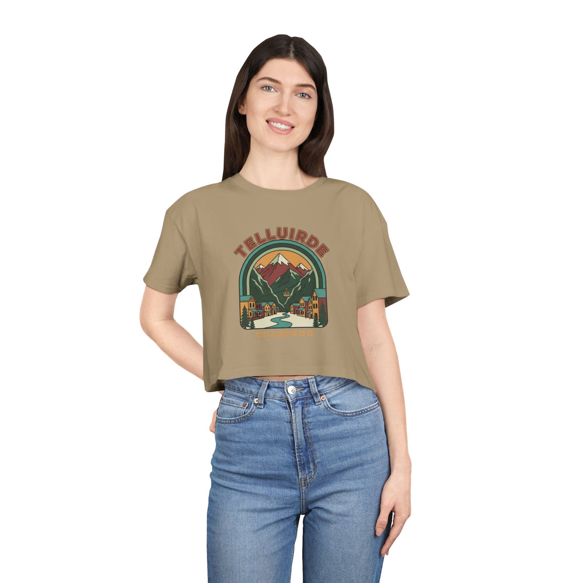 Telluride Colorado Crop Tee
