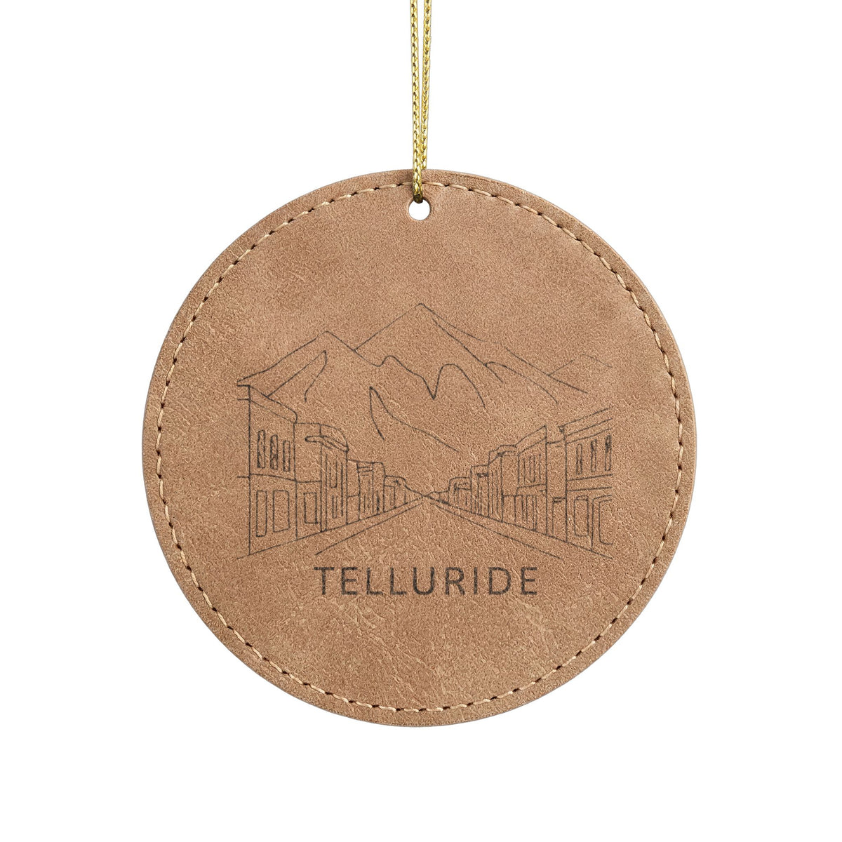 Leatherette Ornament, 3 Shapes (Engraving)