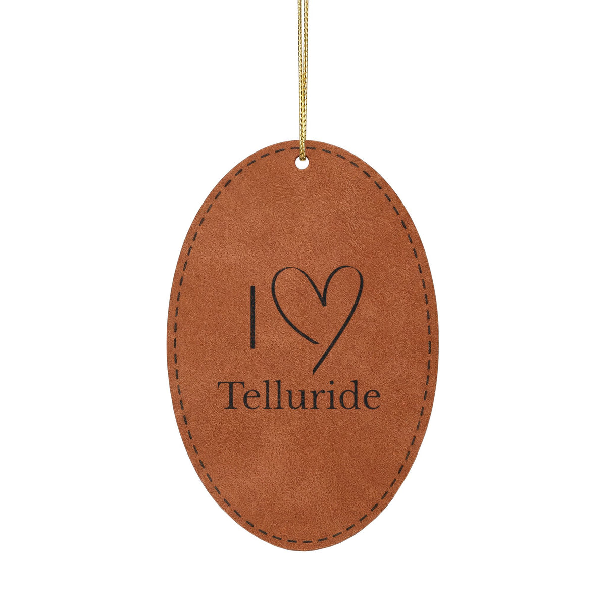 Leatherette Ornament, 3 Shapes (Engraving)