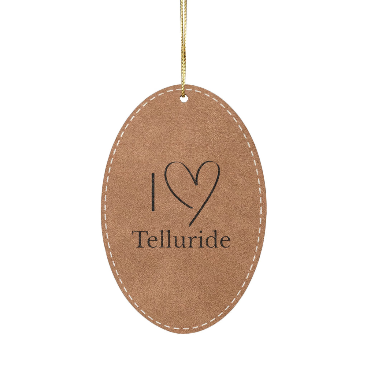Leatherette Ornament, 3 Shapes (Engraving)