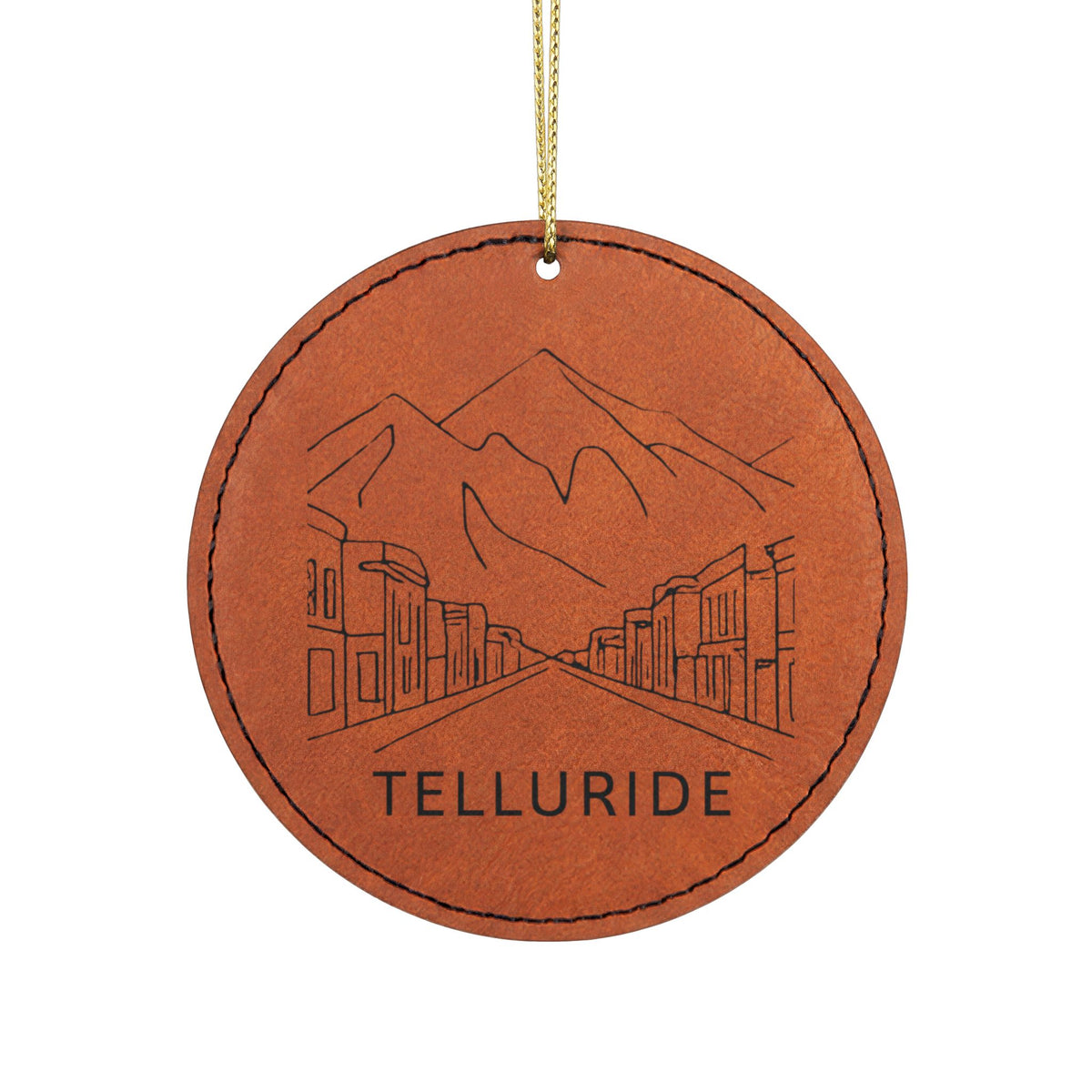 Leatherette Ornament, 3 Shapes (Engraving)